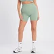 Pantalón corto acanalado sin costuras Tempo para mujer de MP - Gris salvia