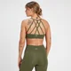 Sujetador deportivo Adapt con tirantes para mujer de MP - Verde aceituna