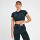 Camiseta corta sin costuras Adapt con estampado para mujer de MP - Azul marino oscuro