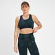 Sujetador deportivo sin costuras Adapt con estampado para mujer de MP - Azul marino oscuro