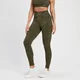 Mallas sin costuras Adapt con estampado para mujer de MP - Verde aceituna