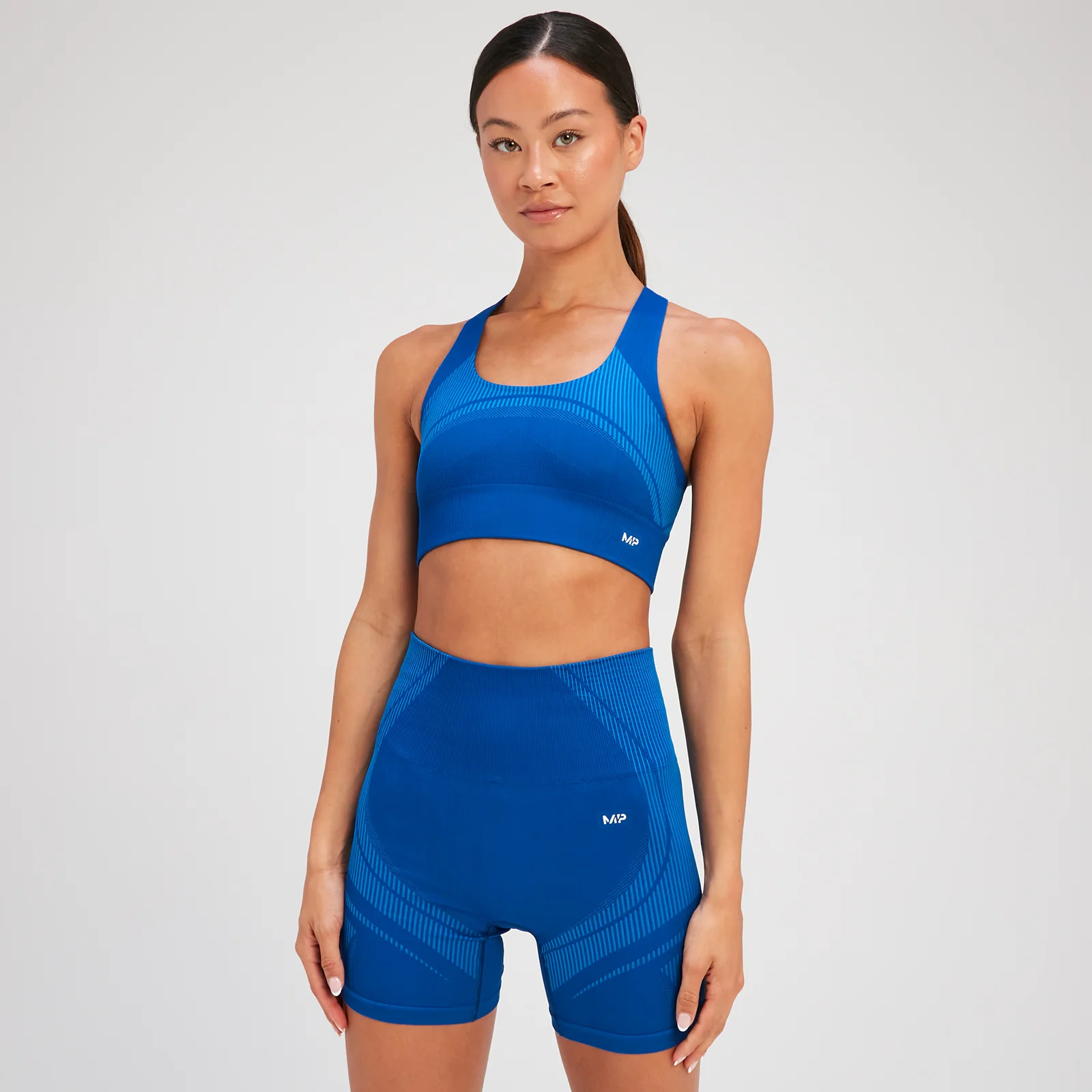 Sujetador deportivo sin costuras Tempo Ultra para mujer de MP - Azul surf - XS Imagen 1