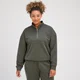 Sudadera con cremallera de 1/4 Rest Day para mujer de MP - Verde grisáceo