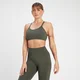 Sujetador deportivo con espalda cruzada sin costuras Rest Day para mujer de MP - Verde grisáceo