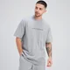 Camiseta extragrande Rest Day para hombre de MP - Gris tormenta jaspeado