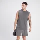 Camiseta sin mangas con sisas caídas Adapt para hombre de MP - Gris ceniza
