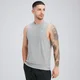 Camiseta sin mangas Tempo para hombre de MP - Gris tormenta jaspeado
