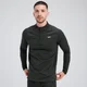 Camiseta con cremallera de 1/4 Tempo para hombre de MP - Negro