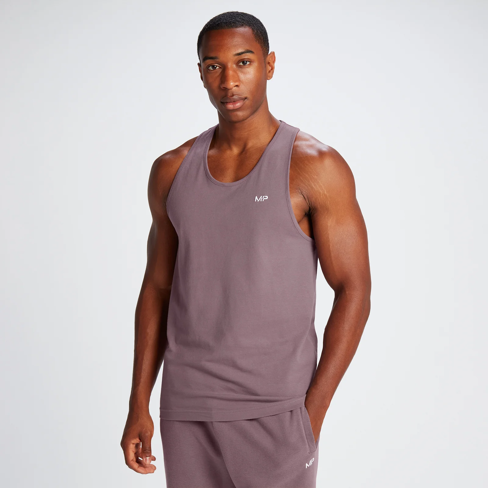 Camiseta sin mangas Rest Day para hombre de MP - Burdeos lavado - XS Imagen 1