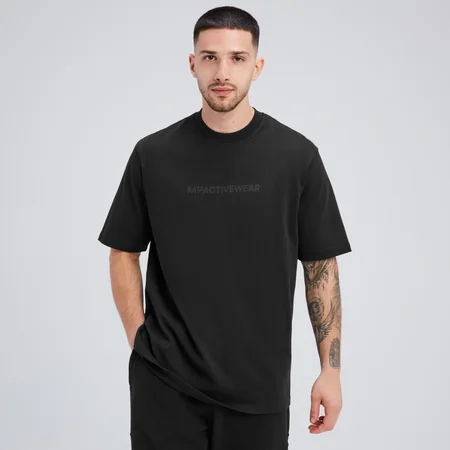 Camiseta extragrande Rest Day para hombre de MP - Negro