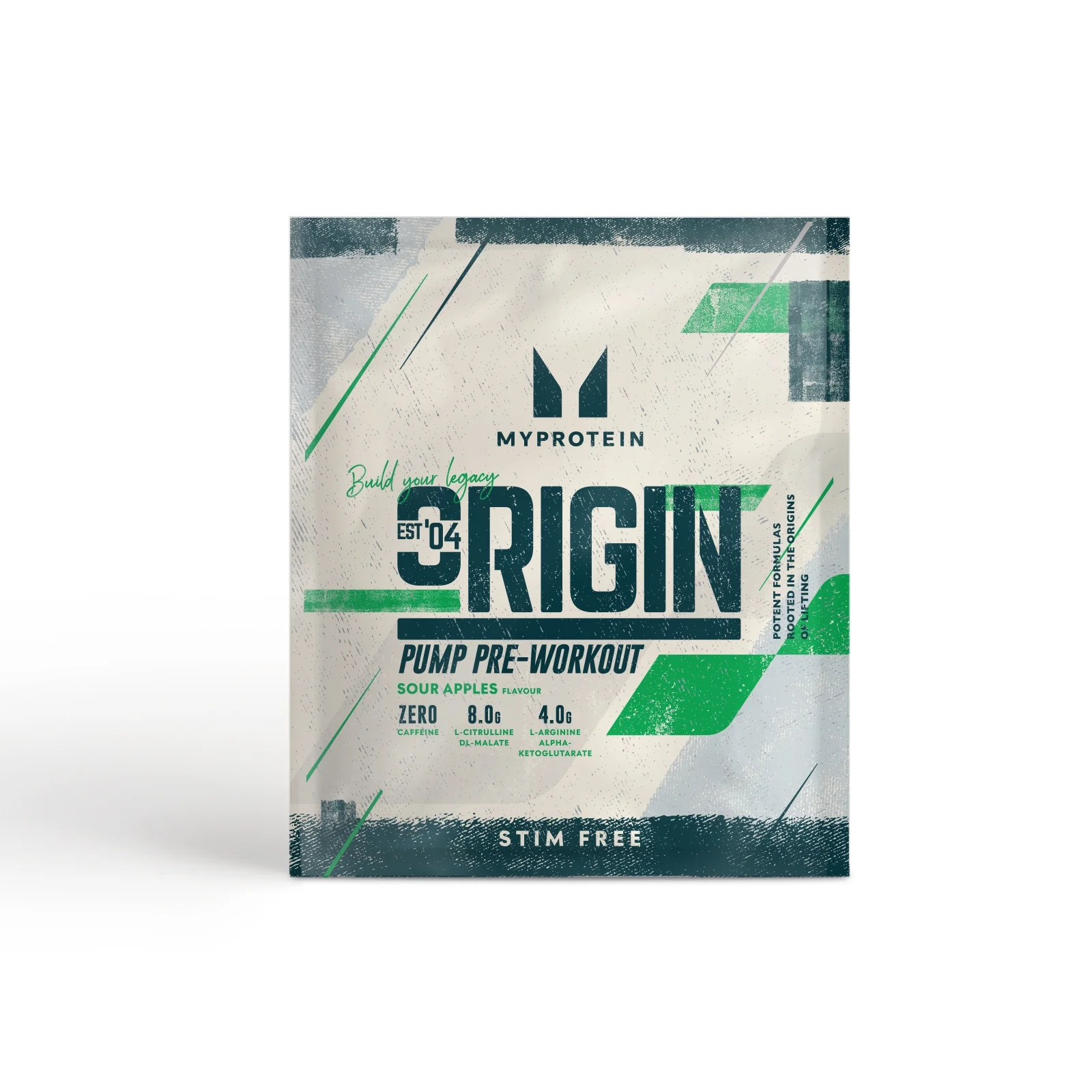 Origin Stim-Free Pre-Workout (muestra) - 20g - Sour Apples Imagen 1