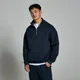 Sudadera gruesa con cremallera de 1/4 Lifestyle para hombre de MP - Azul marino intenso