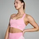 Sujetador deportivo sin costuras Tempo Ultra geométrico para mujer de MP - Rosa pétalo