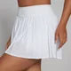 Falda con pliegues con pantalón corto Tempo para mujer de MP - Blanco