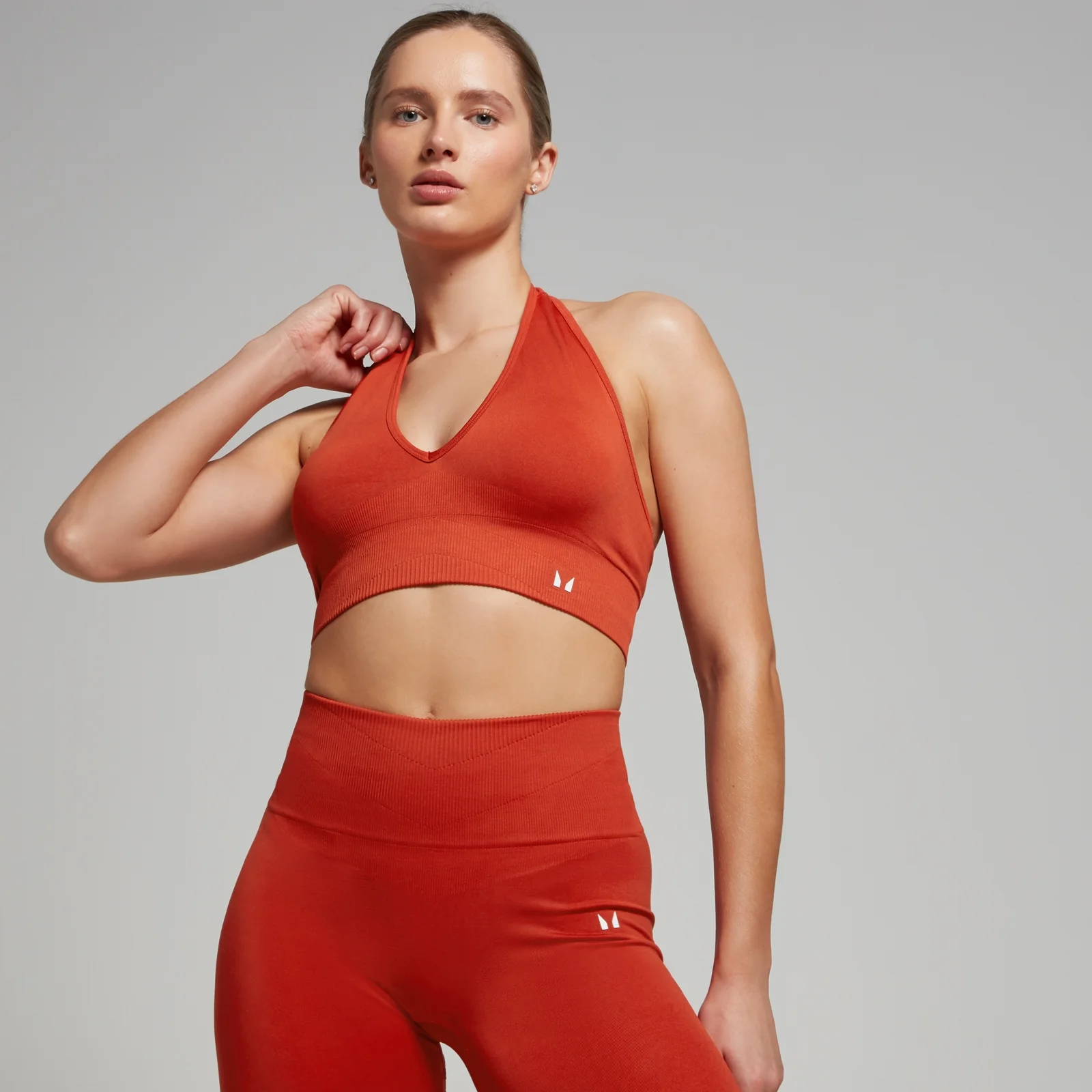 Sujetador de cuello halter sin costuras Tempo para mujer de MP - Cobre - XS Imagen 1