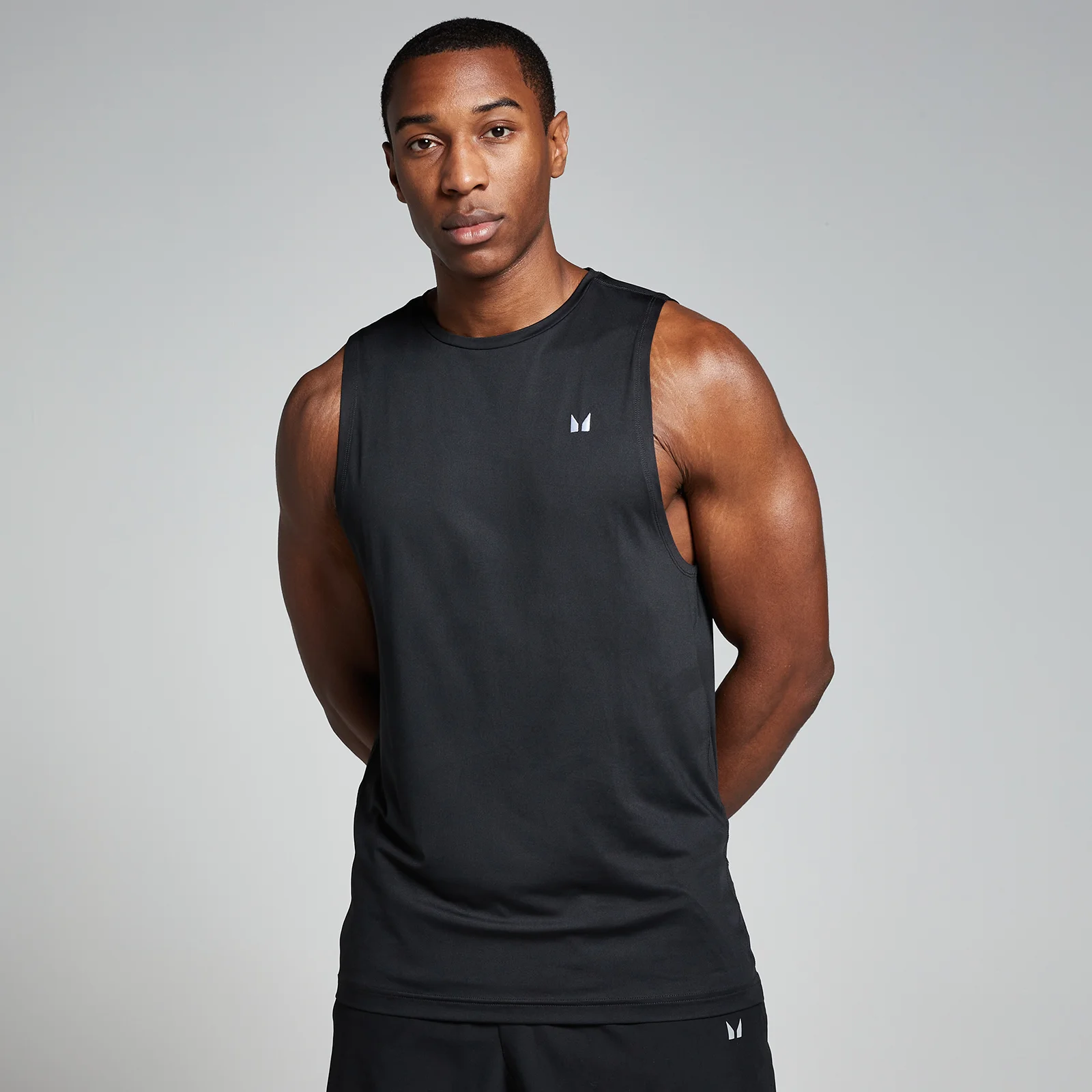 Camiseta sin mangas de entrenamiento para hombre de MP - Negro - M Imagen 1
