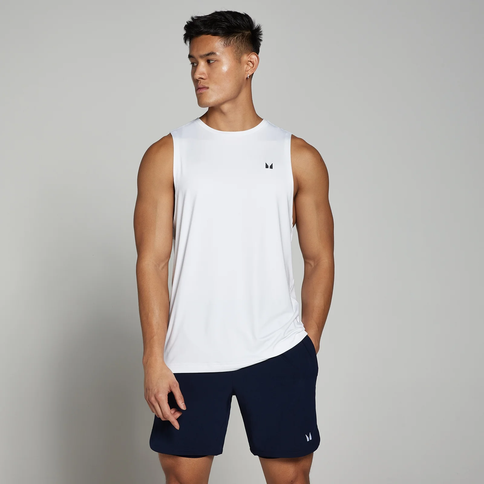 Camiseta sin mangas de entrenamiento para hombre de MP - Blanco - M Imagen 1