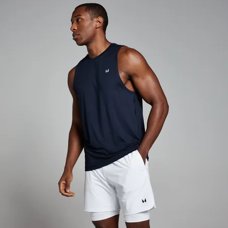 Camiseta sin mangas de entrenamiento para hombre de MP - Azul marino