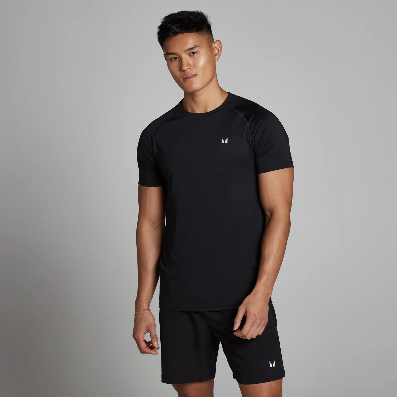 Camiseta de entrenamiento de manga corta para hombre de MP - Negro - M Imagen 1