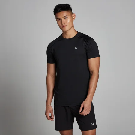 Camiseta de entrenamiento de manga corta para hombre de MP - Negro
