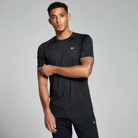 Camiseta de entrenamiento de manga corta para hombre de MP - Negro
