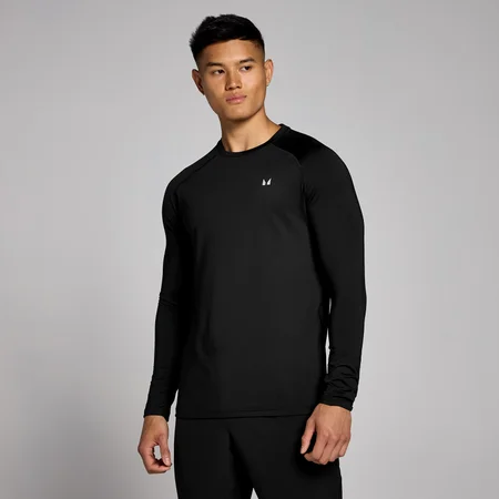 Camiseta de entrenamiento de manga larga para hombre de MP - Negro