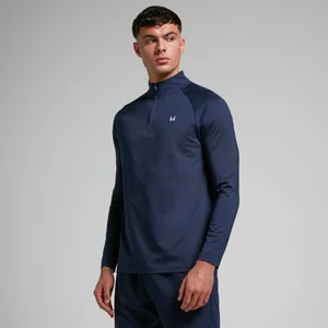 Camiseta de entrenamiento con cremallera de 1/4 para hombre de MP - Azul marino - Size XS