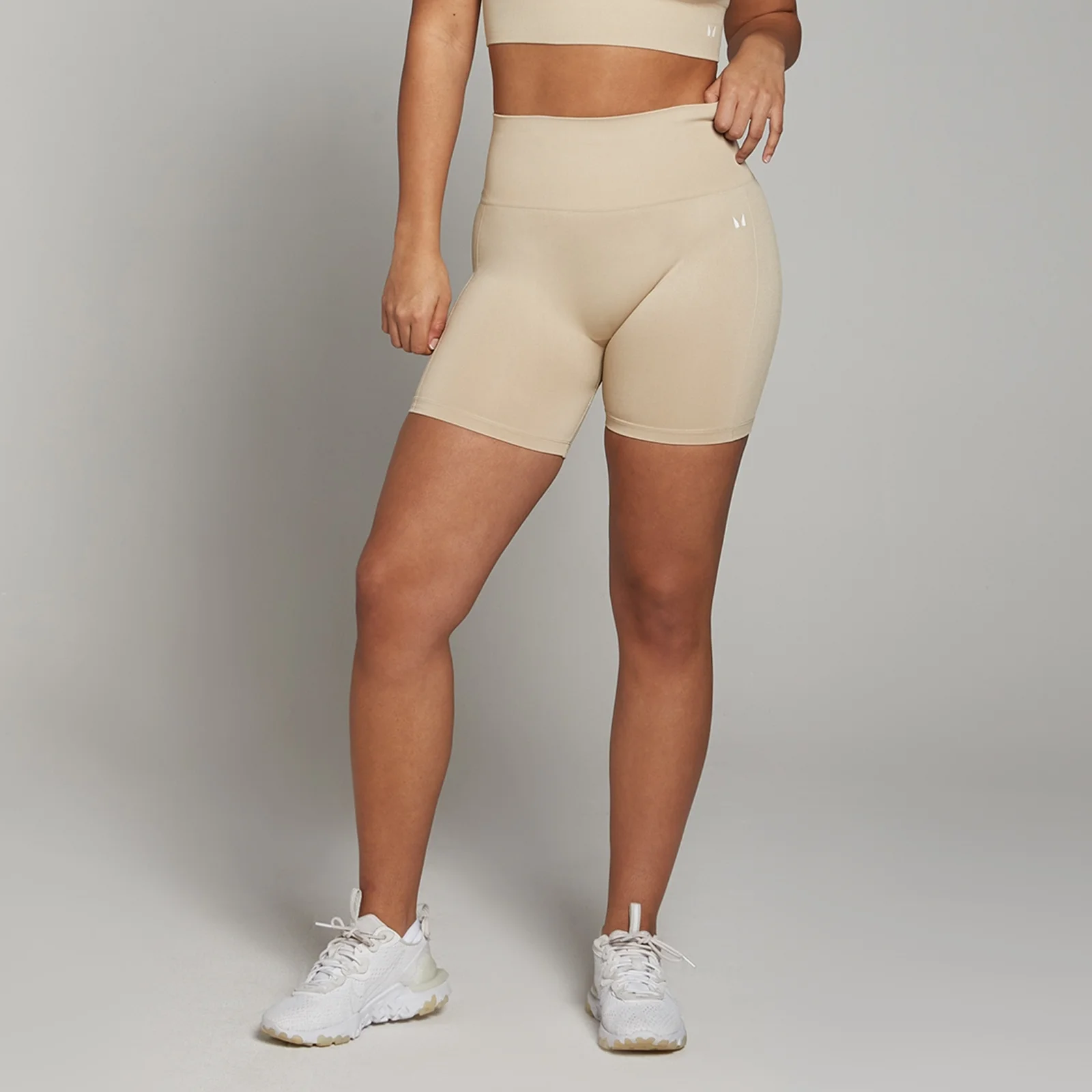 Pantalón corto de ciclismo sin costuras Shape para mujer de MP - Arenisca - XS Imagen 1
