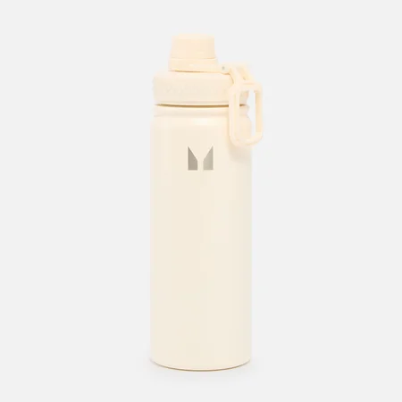 Botella de agua metálica mediana - Crema natural