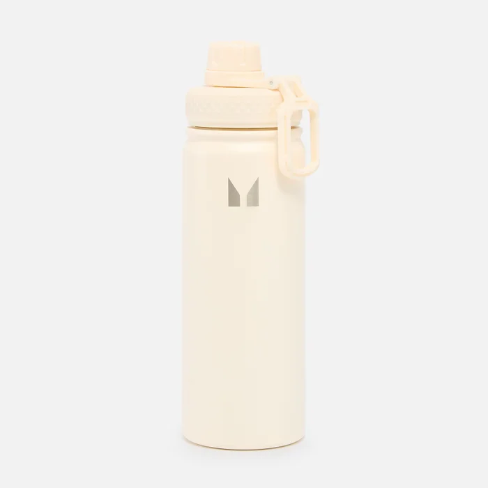 Botella de agua metálica mediana - Crema natural