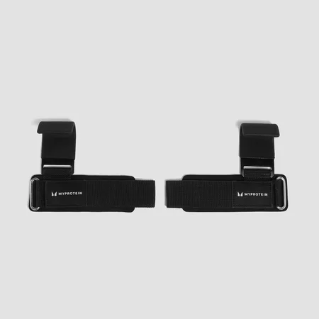 Ganchos para levantamiento de pesas de Myprotein - Negro