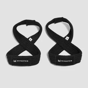 Correas para levantamiento con nudo de 8 de Myprotein - Negro - Size S (< 6'')