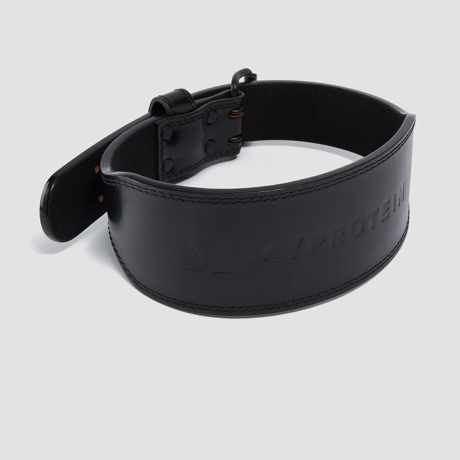 Cinturón de levantamiento prémium de cuero de Myprotein - Negro - Small (23-32 Inch) Imagen 1