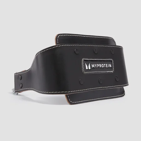 Cinturón para musculación de cuero de Myprotein - Negro