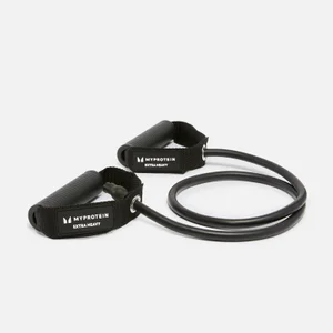 Banda de resistencia con mangos de Myprotein - Superpesado - Negro - Colour Black