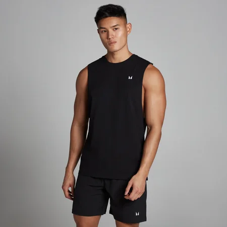 Camiseta de tirantes con sisas caídas Rest Day para hombre de MP - Negro