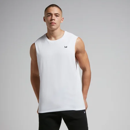 Camiseta de tirantes con sisas caídas Rest Day para hombre de MP - Blanco