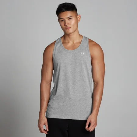Camiseta sin mangas Rest Day para hombre de MP - Gris jaspeado