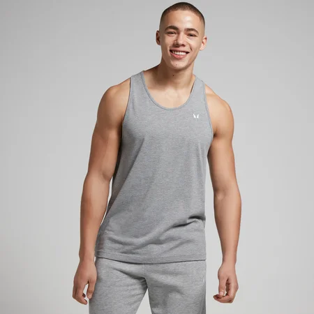 Camiseta sin mangas Rest Day para hombre de MP - Gris jaspeado
