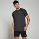Camiseta de manga corta Performance para hombre de MP - Negro jaspeado
