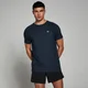 Camiseta de manga corta Performance para hombre de MP - Azul marino jaspeado