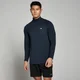 Camiseta Performance con cremallera de 1/4 para hombre de MP - Azul marino jaspeado