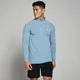 Camiseta Performance con cremallera de 1/4 para hombre de MP - Azul suave
