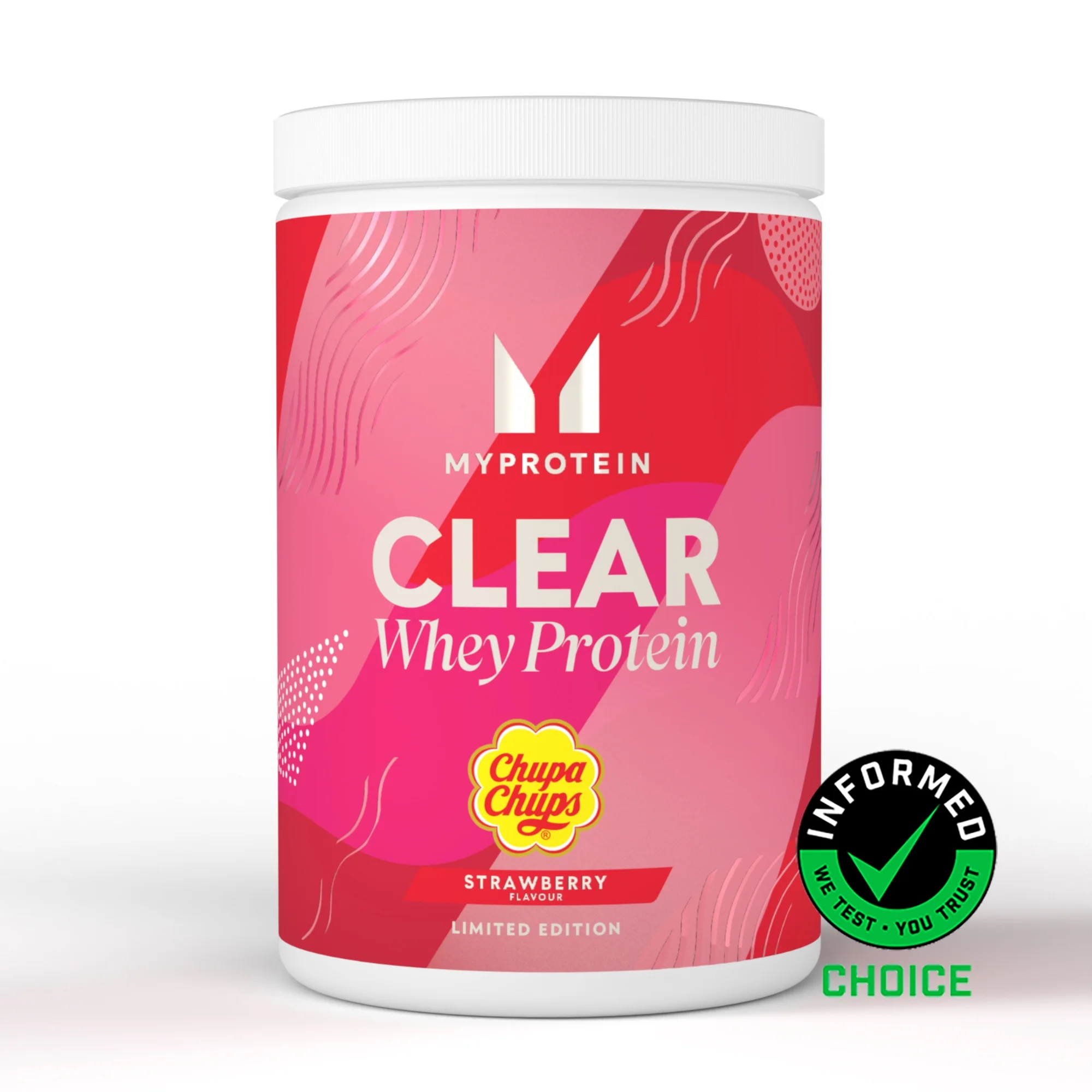 Clear Whey Isolate - 500g - 20raciones - Chupa Chups® - Strawberry Imagen 1