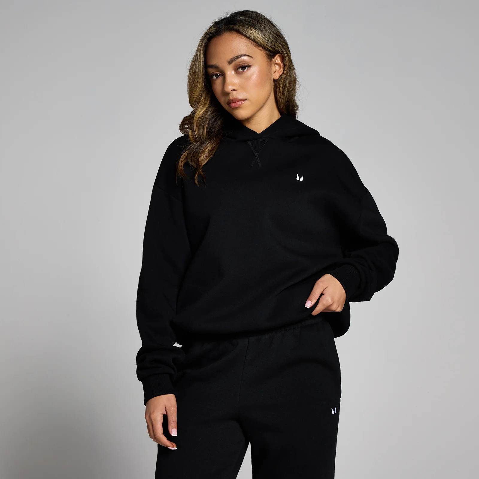 Sudadera extragrande con capucha Basics para mujer de MP - Negro - XXS Imagen 1