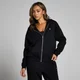 Sudadera con capucha y cremallera integral Basics para mujer de MP - Negro