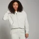 Sudadera con capucha y cremallera integral Basics para mujer de MP - Gris claro jaspeado