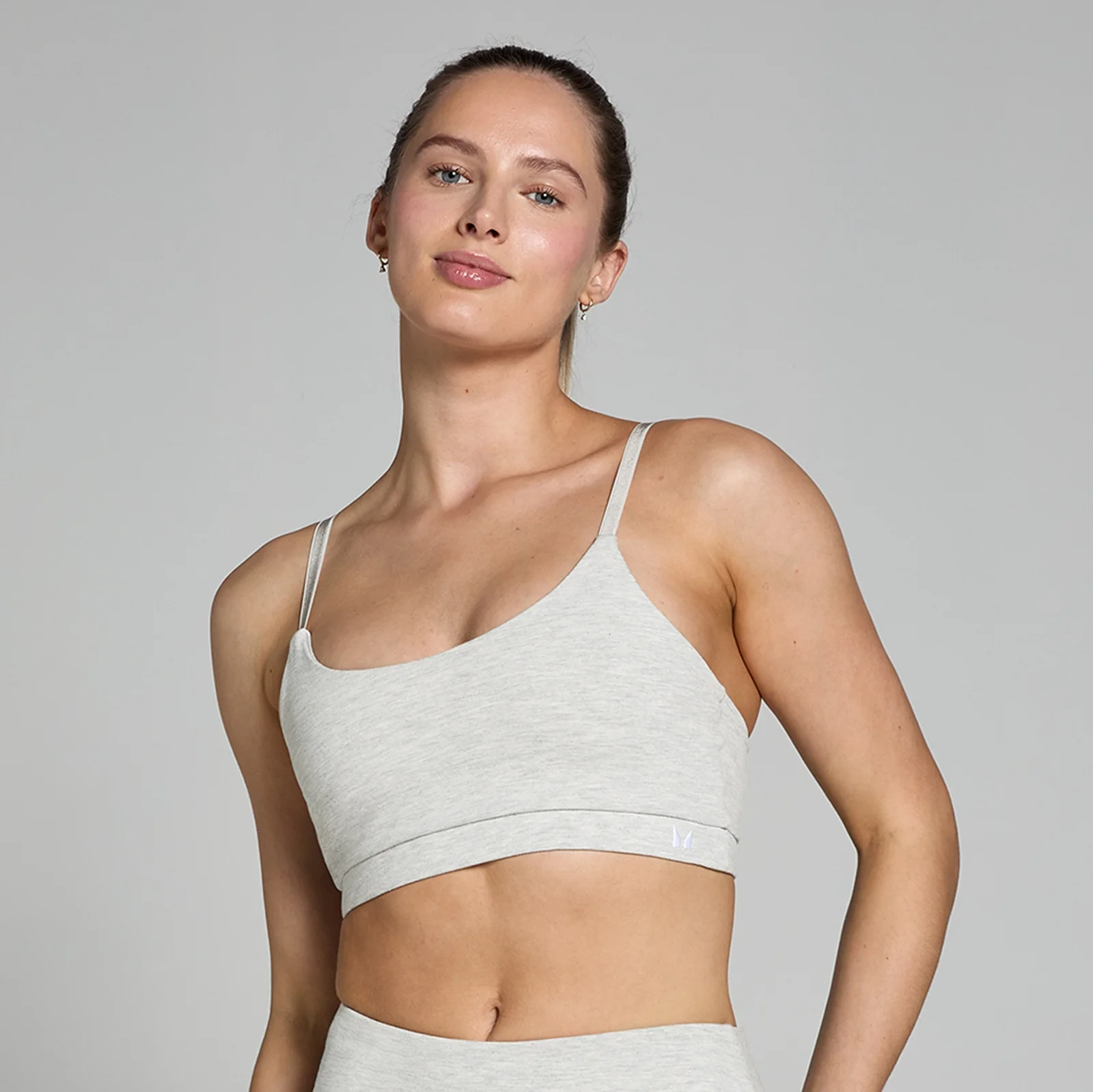 Sujetador deportivo Basics para mujer de MP - Gris claro jaspeado - XXS Imagen 1