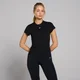 Camiseta de manga corta de corte ajustado Basics para mujer de MP - Negro