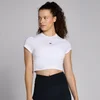 Camiseta corta de manga corta de corte ajustado Basics para mujer de MP - Blanco